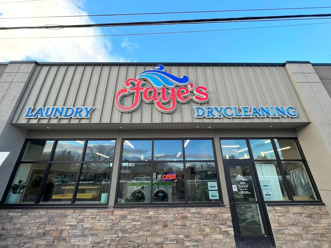 Faye's Laundry & Dry Cleaning storefront in Layton